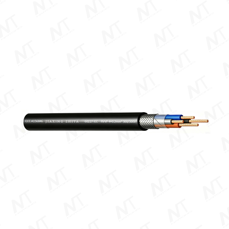 Cable flexible de par trenzado con revestimiento de PVC y núcleo de cobre RVVP 300/300V
