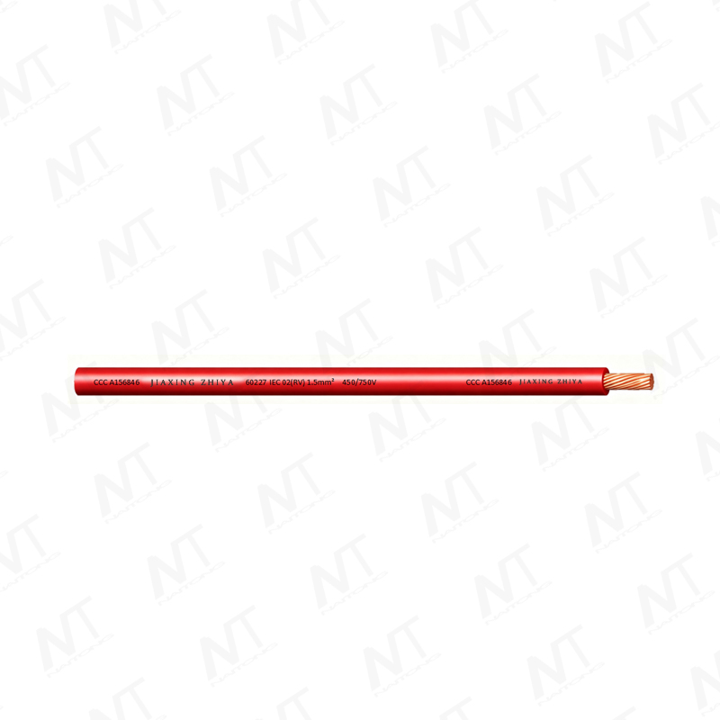 60227 IEC 02（RV) Alambre flexible sin funda de un solo núcleo de 450/750 V