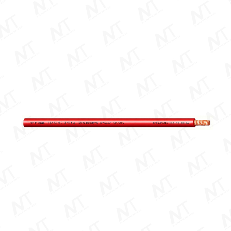 60227 IEC 08（RV-90) Alambre flexible sin funda de un solo núcleo de 300/500 V