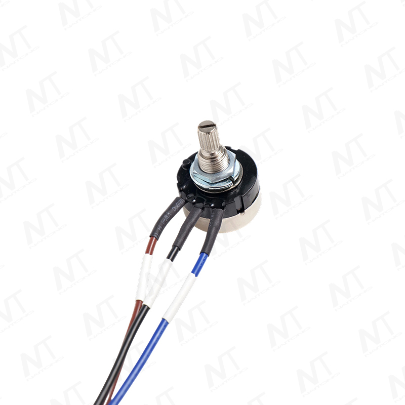 Potenciómetro rotatorio de un solo cañón con arnés de cable de 3 núcleos presoldado