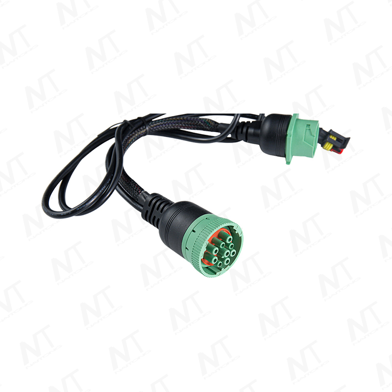 Conector verde para camión pesado J1939 Cable de diagnóstico