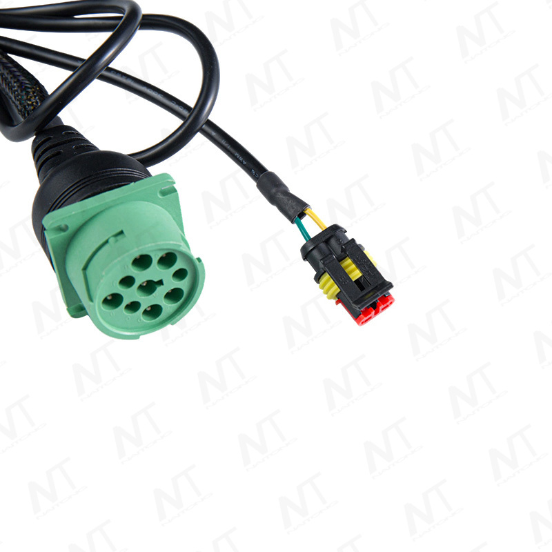 Conector verde para camión pesado J1939 Cable de diagnóstico