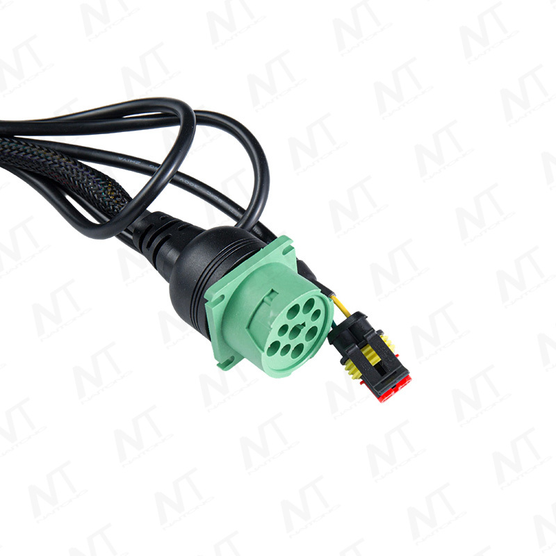 Conector verde para camión pesado J1939 Cable de diagnóstico