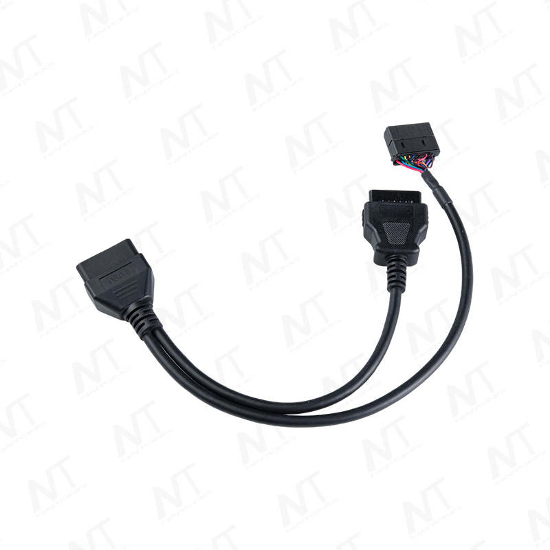 Cable Y de diagnóstico OBD2 de hombre a mujer