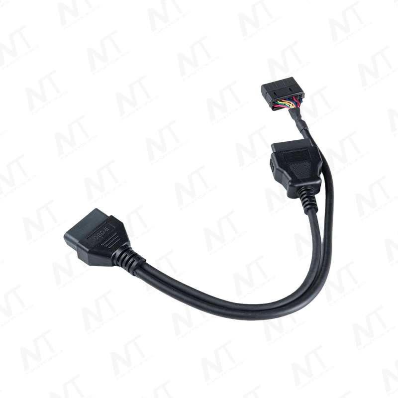 Cable Y de diagnóstico OBD2 de hombre a mujer