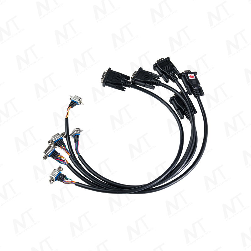 Arnés de alambre divisor en serie DB9 RS232