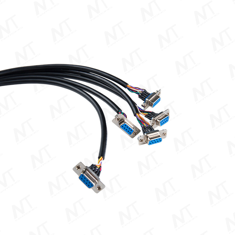 Arnés de alambre divisor en serie DB9 RS232