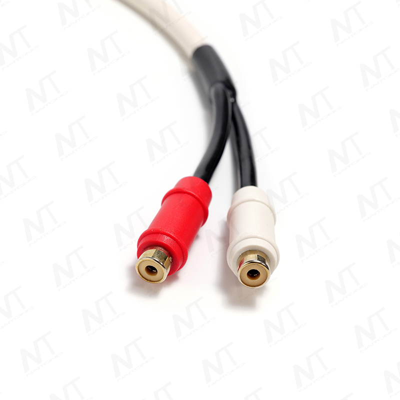 Arnés de cable de audio USB+3,5 mm+RCA integrado en el vehículo/marino/arnés RCA