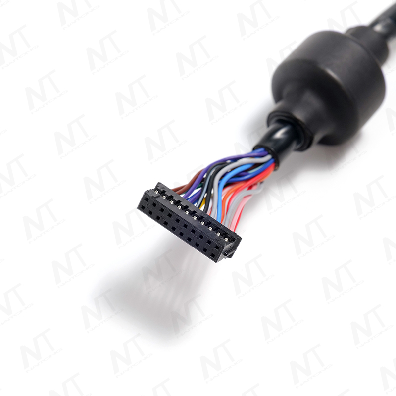 Arnés de alambre divisor de control industrial multirama equipado con ferrita