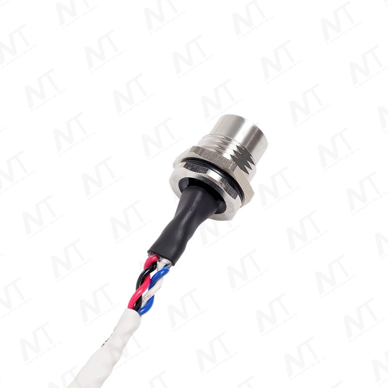 Arnés de cable adaptador de sensor impermeable para montaje en panel macho/hembra M12
