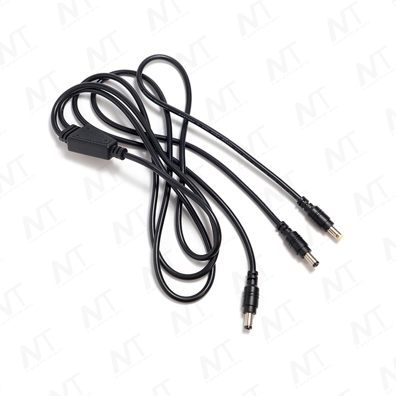 Arnés de cables de CC macho a 1 a 2 5525 macho/hembra