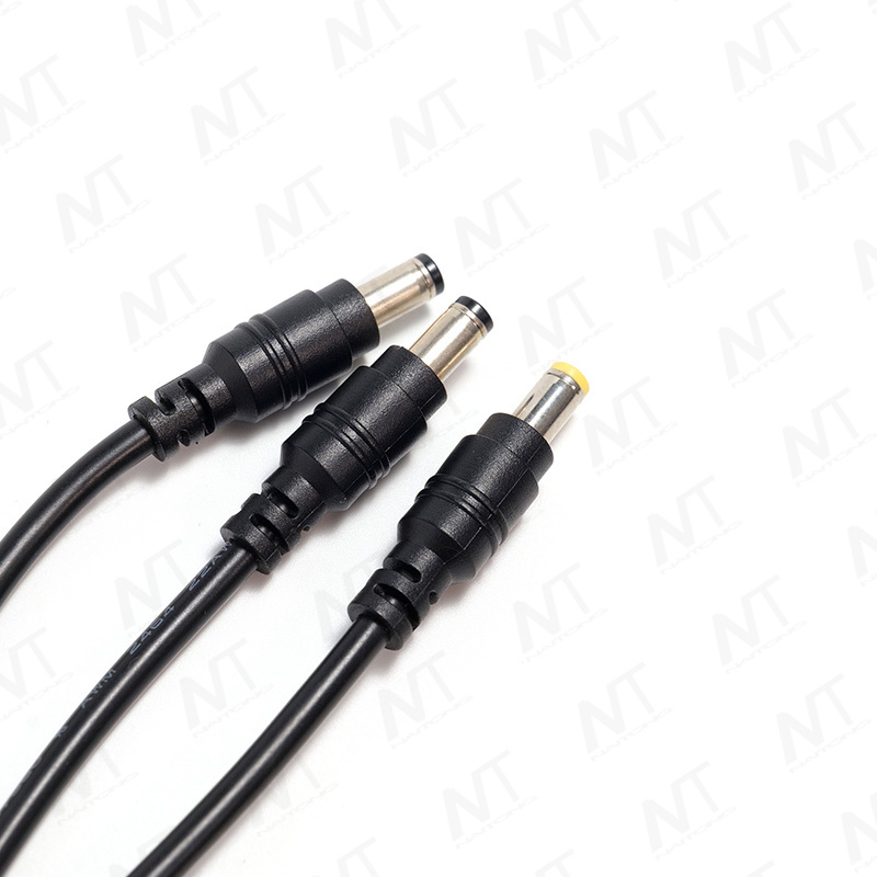 Arnés de cables de CC macho a 1 a 2 5525 macho/hembra