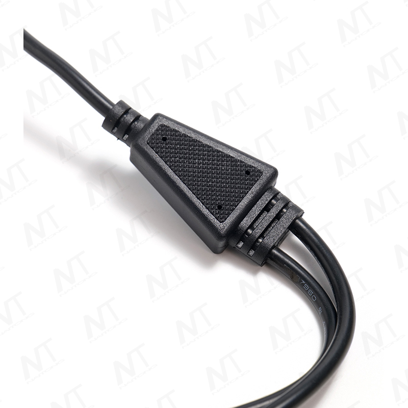 Arnés de cables de CC macho a 1 a 2 5525 macho/hembra