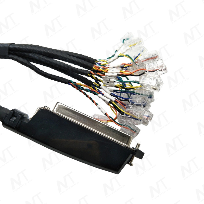 Arnés de cables de distribución multicanal CN50 (SCSI50) a RJ11