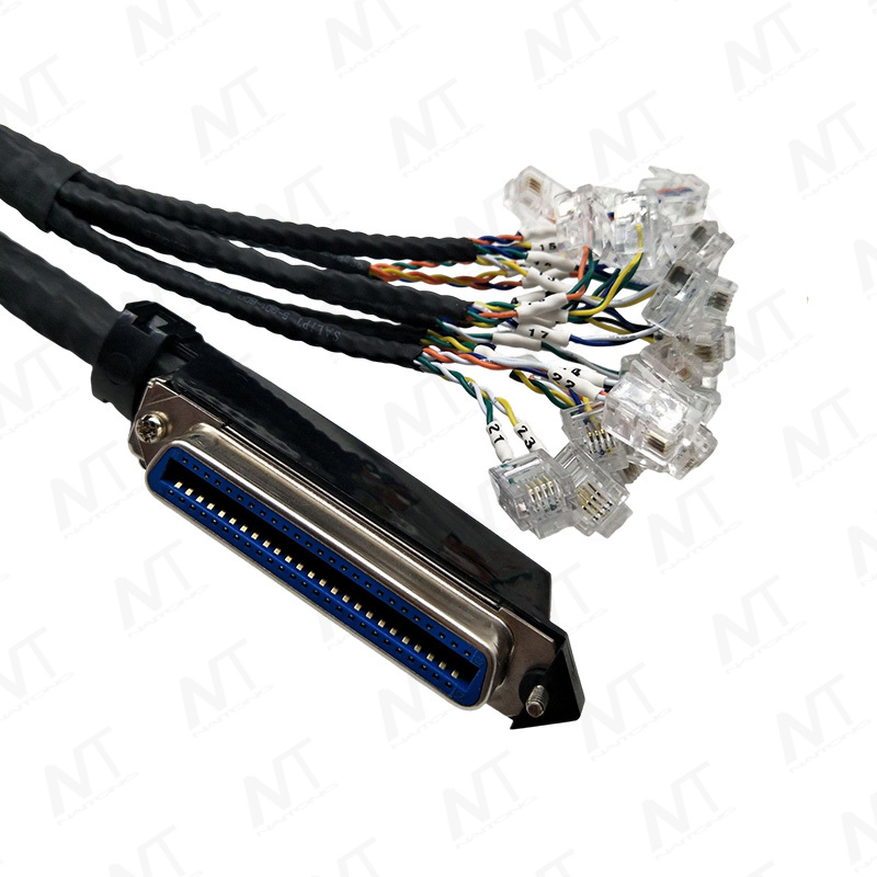 Arnés de cables de distribución multicanal CN50 (SCSI50) a RJ11