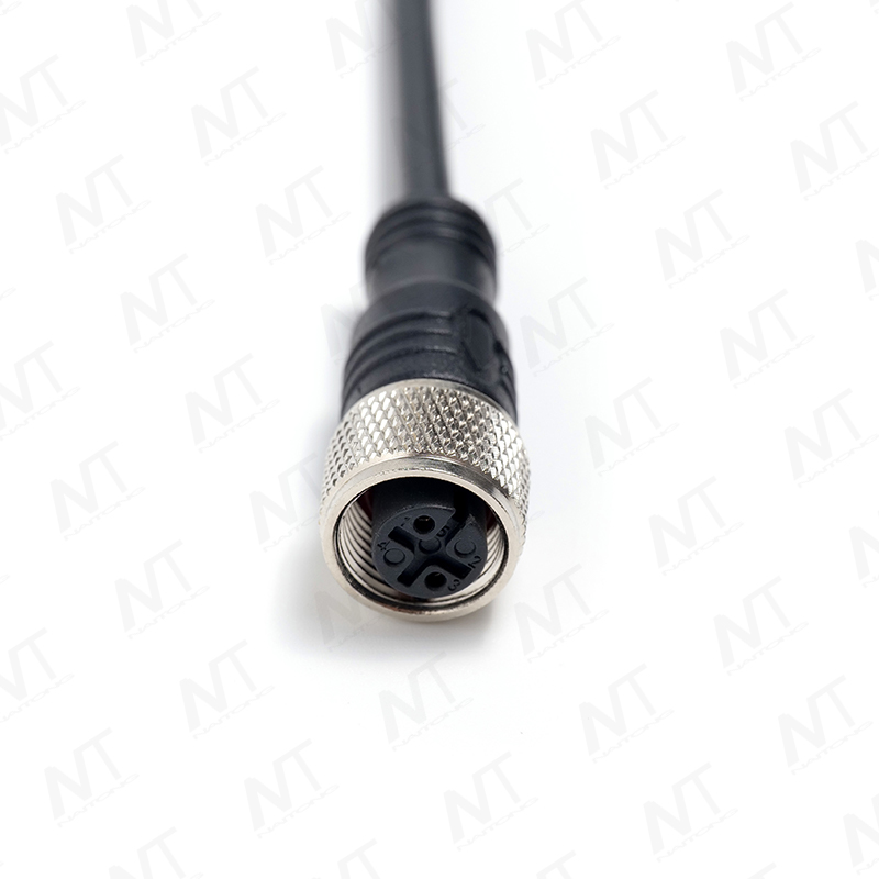 Arnés de cable de señal con conector de aviación impermeable al RJ45 + Arnés de alimentación / dispositivo médico de 3 pines