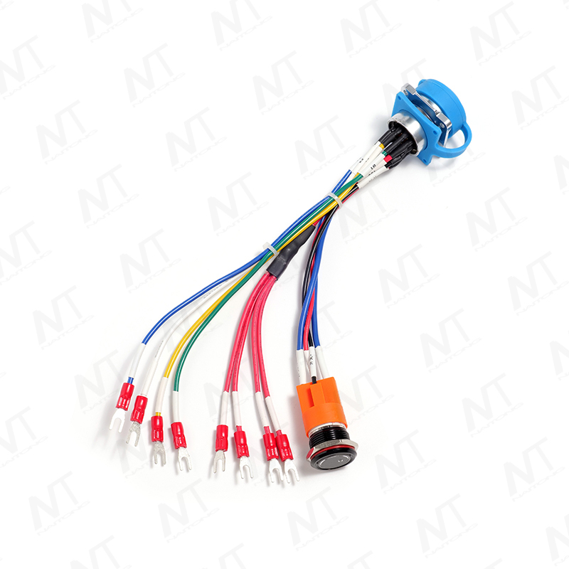 Arnés de cables integrado con conector de aviación impermeable de 12 pines CNLINKO