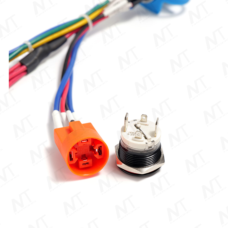 Arnés de cables integrado con conector de aviación impermeable de 12 pines CNLINKO