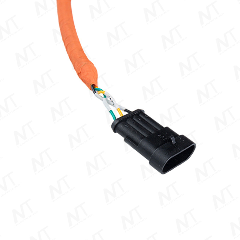 Puerto de carga lenta de CA de motocicleta eléctrica (lado del vehículo) Conjunto de mazo de cables de alto voltaje