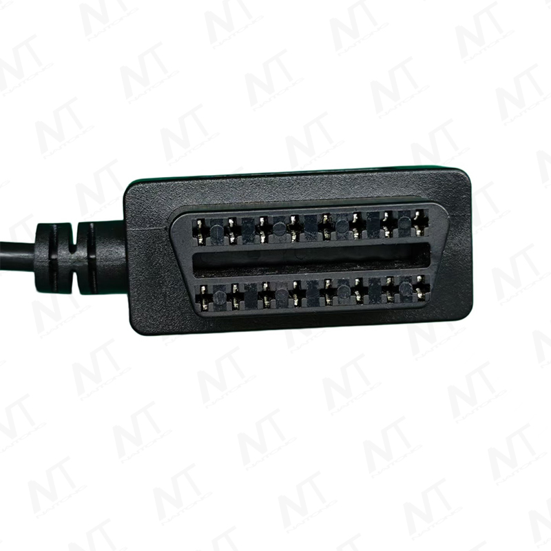 Conector macho a hembra integrado OBD tipo II para conector en miniatura Molex 43025